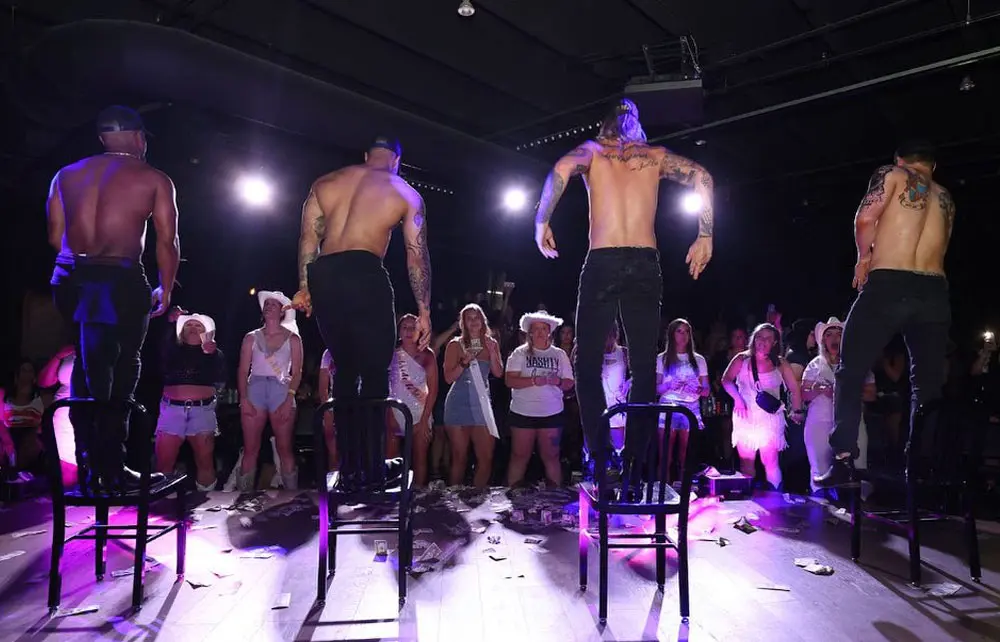 Nashville male revue show for bachelorette parties and private events